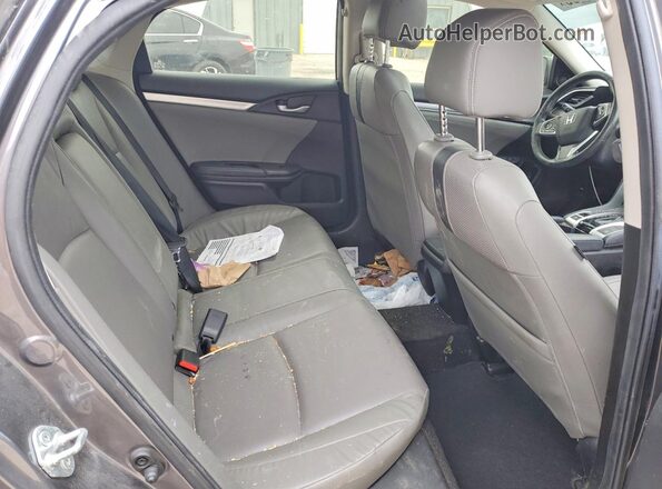 JHMFC1F77JX038571 2018 HONDA CIVIC Charcoal Rear seats view