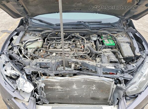 JHMFC1F77JX038571 2018 HONDA CIVIC Charcoal Rear interior view