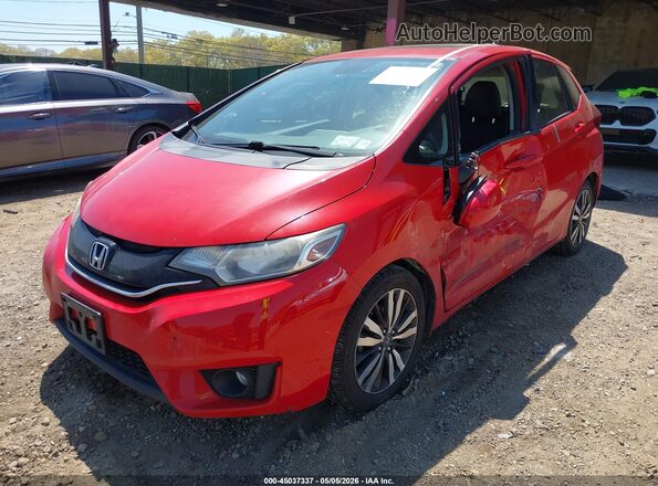 JHMGK5H77GS004910 2016 HONDA FIT Красный Передняя левая четверть