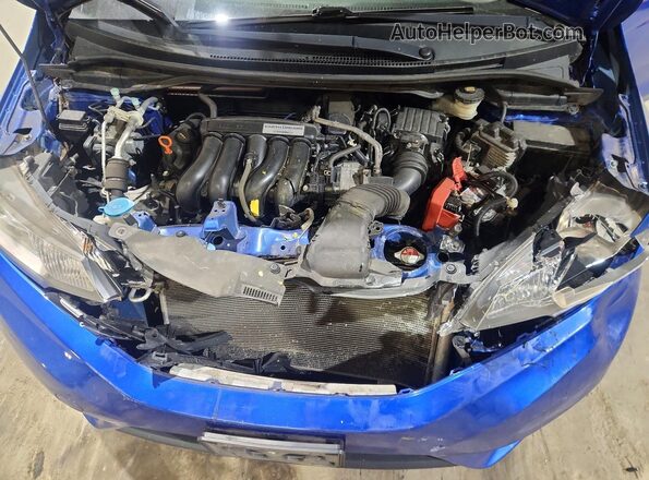 JHMGK5H77HS022258 2017 HONDA FIT Blue Widok wnętrza z tyłu