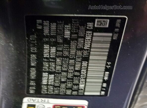 JHMZC5F12JC011303 2018 HONDA CLARITY Серый Вид подкапотного пространства