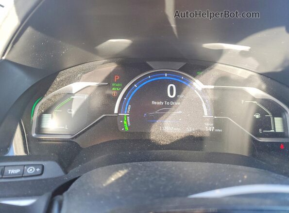 JHMZC5F19KC007136 2019 HONDA CLARITY Silver Vista del cuadro de instrumentos