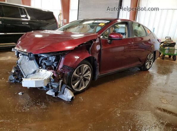 JHMZC5F31JC001511 2018 HONDA CLARITY Бордовый Передняя левая четверть