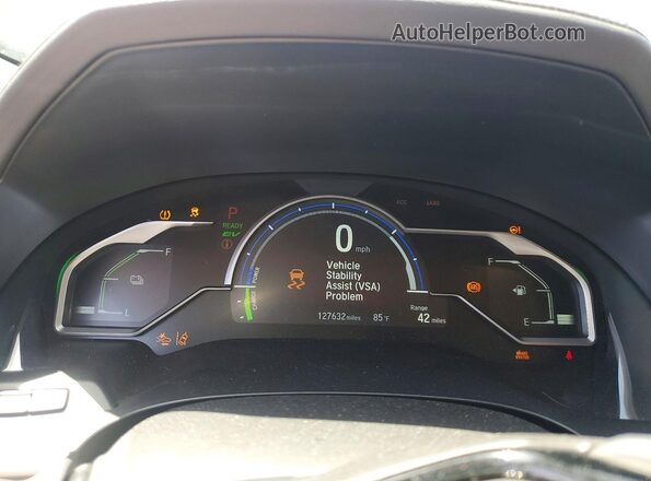 JHMZC5F32JC006930 2018 HONDA CLARITY Black Vista del cuadro de instrumentos