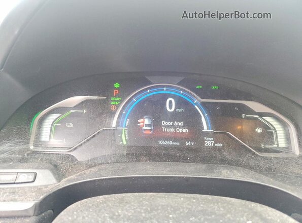 JHMZC5F34JC013099 2018 HONDA CLARITY Silver Սարքավորումների վահանակի տեսք