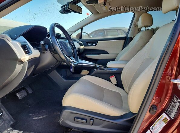 JHMZC5F38JC005118 2018 HONDA CLARITY Red Սալոնի դիմացի տեսք
