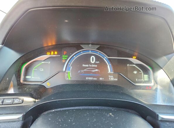 JHMZC5F3XKC004991 2019 HONDA CLARITY Серый Вид щитка приборов