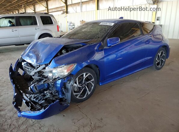 JHMZF1D67GS000553 2016 HONDA CR-Z Синий Передняя левая четверть