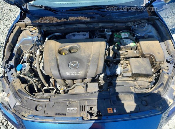 JM1BN1M34H1108468 2017 MAZDA 3 Синий Вид задней части салона