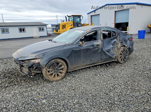 JM1BPABLXM1330360 2021 MAZDA 3 Черный Передняя левая четверть