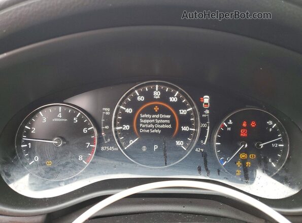 JM1BPACL0K1107482 2019 MAZDA 3 Red Widok zestawu wskaźników