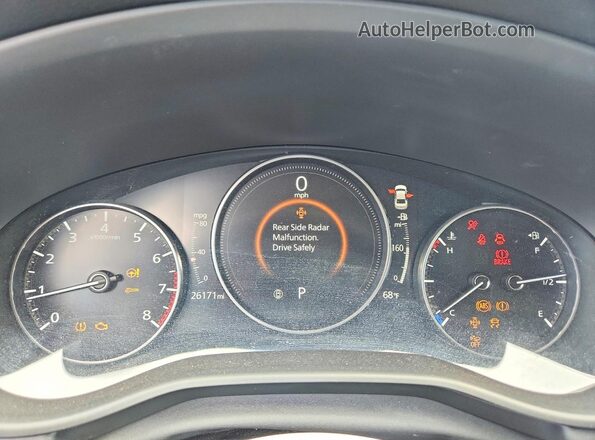 JM1BPACL4L1169503 2020 MAZDA 3 Blue Вид щитка приладів