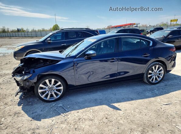 JM1BPACL6M1320066 2021 MAZDA 3 Синий Передняя левая четверть