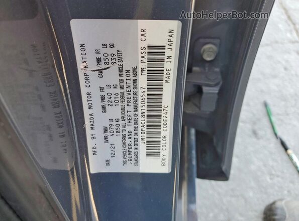 JM1BPACL8N1506547 2022 MAZDA 3 Синий Вид подкапотного пространства