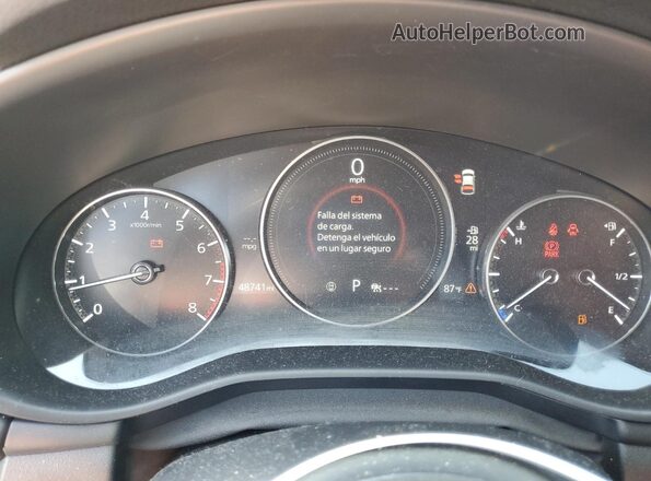JM1BPALM3P1614019 2023 MAZDA 3 Charcoal Widok zestawu wskaźników