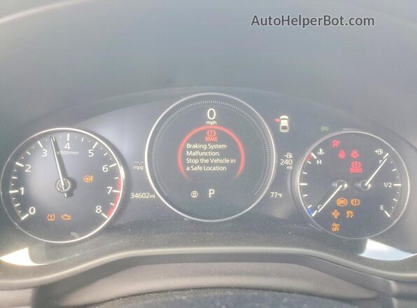 JM1BPAML0N1509389 2022 MAZDA 3 Красный Вид щитка приборов
