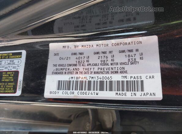 JM1BPAML7M1340065 2021 MAZDA 3 Черный Вид подкапотного пространства