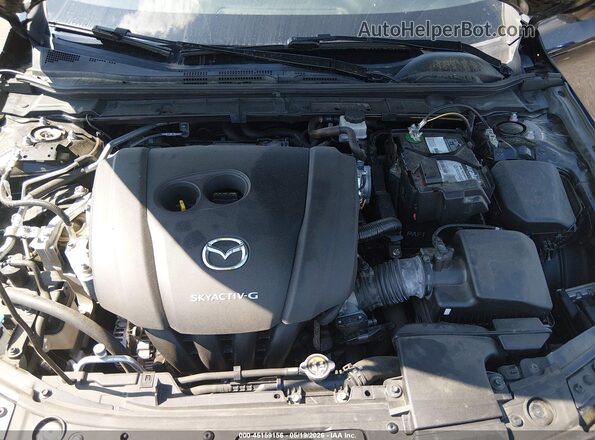 JM1BPAMM3K1141973 2019 MAZDA 3 Black უკანა ხედი