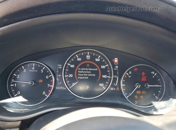 JM1BPBLL3M1347392 2021 MAZDA 3 Черный Вид щитка приборов