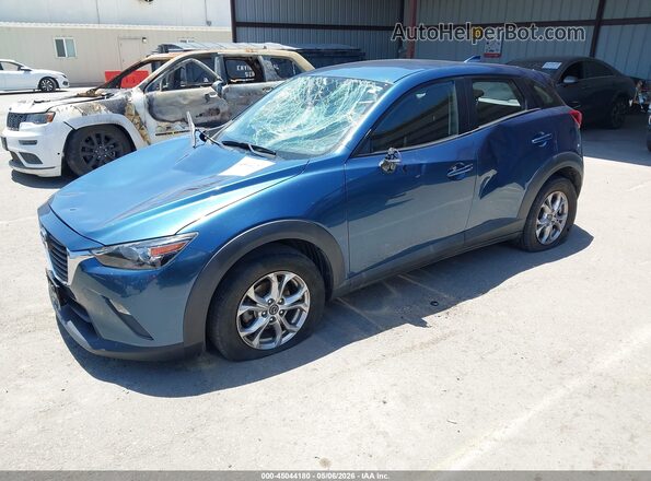 JM1DKDB71J0322483 2018 MAZDA CX-3 Blue Przód lewy