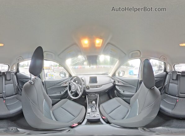 JM1DKDB71K1421297 2019 MAZDA CX-3 White Widok wnętrza 360 stopni