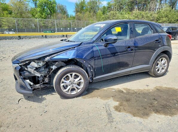 JM1DKDB73K0442769 2019 MAZDA CX-3 Blue Vista tres cuartos delantera izquierda