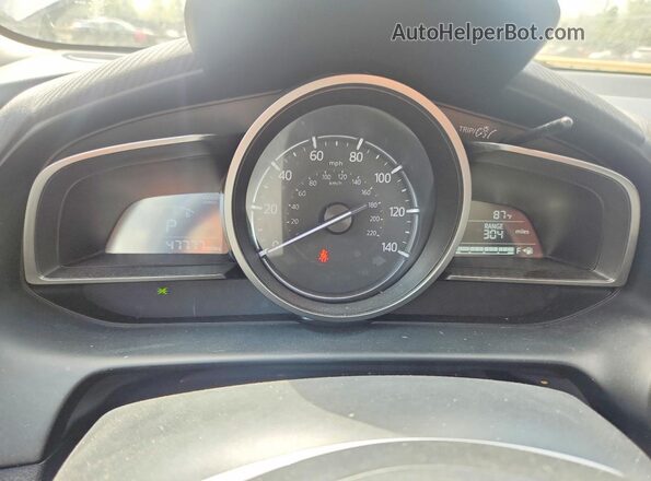 JM1DKDB73K0442769 2019 MAZDA CX-3 Blue Vista del cuadro de instrumentos