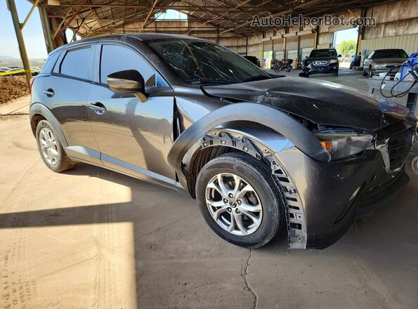 JM1DKDB74K0434065 2019 MAZDA CX-3 Серый Передняя правая четверть