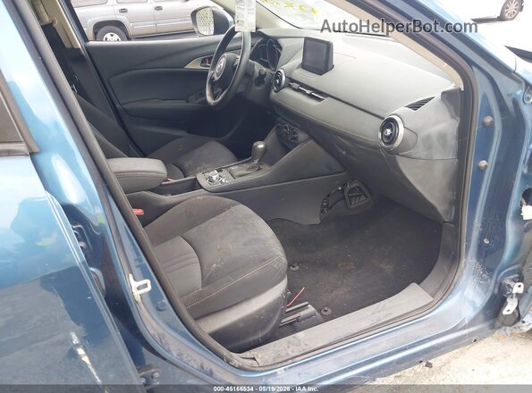 JM1DKDB75K0406503 2019 MAZDA CX-3 Blue Вид салону спереду