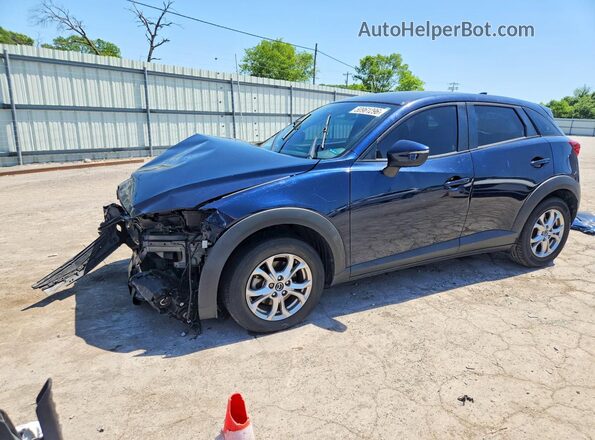 JM1DKFB76K0442907 2019 MAZDA CX-3 Blue Front left