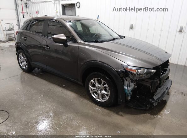 JM1DKFB78J0301934 2018 MAZDA CX-3 Серый Передняя правая четверть