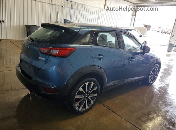 JM1DKFC71K0409263 2019 MAZDA CX-3 Синий Задняя правая четверть