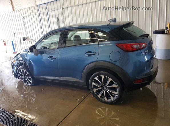 JM1DKFC71K0409263 2019 MAZDA CX-3 Синий Задняя левая четверть