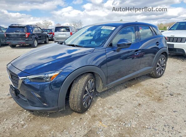 JM1DKFC74K0444282 2019 MAZDA CX-3 Blue წინა მარცხენა ხედი სამი მეოთხედიდან