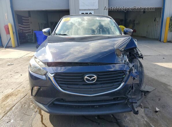 JM1DKFC77J0315841 2018 MAZDA CX-3 Синий Вид спереди