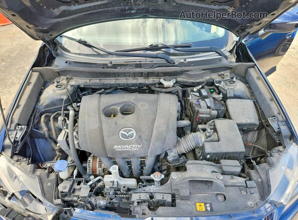 JM1DKFC78K0442857 2019 MAZDA CX-3 Синий Вид задней части салона