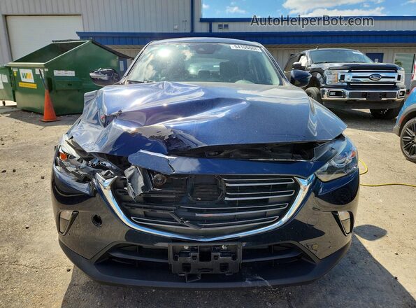 JM1DKFC78K0442857 2019 MAZDA CX-3 Синий Вид спереди