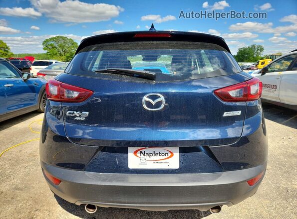 JM1DKFC78K0442857 2019 MAZDA CX-3 Синий Вид сзади