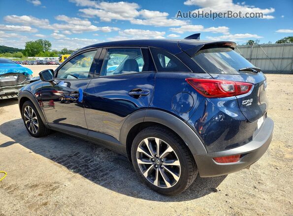 JM1DKFC78K0442857 2019 MAZDA CX-3 Синий Задняя левая четверть