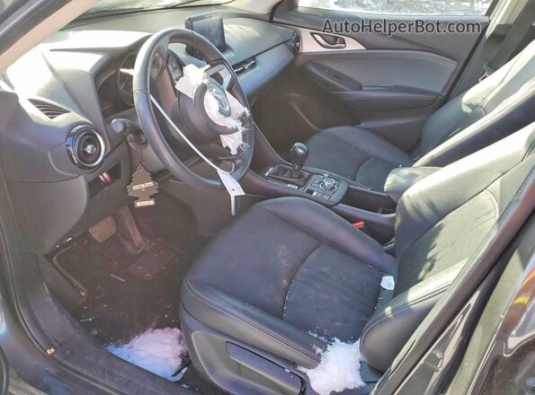 JM1DKFC79M1509740 2021 MAZDA CX-3 Gray Widok wnętrza z przodu