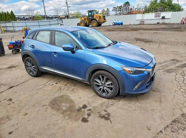 JM1DKFD70J0305926 2018 MAZDA CX-3 Синий Передняя правая четверть