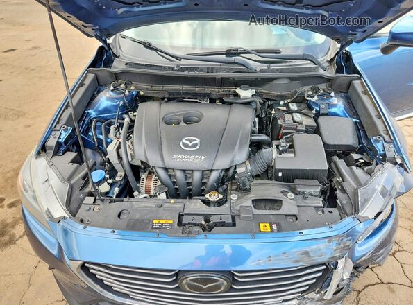 JM1DKFD70J0305926 2018 MAZDA CX-3 Синий Вид подкапотного пространства