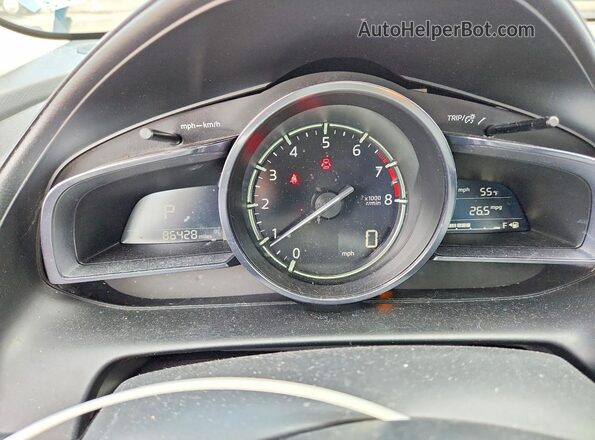 JM1DKFD70J0305926 2018 MAZDA CX-3 Синий Вид щитка приборов