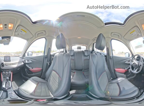 JM1DKFD70J0305926 2018 MAZDA CX-3 Синий Панорамный вид салона 360°