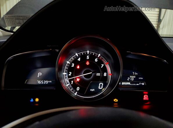 JM1DKFD72H0147227 2017 MAZDA CX-3 Gray Widok zestawu wskaźników