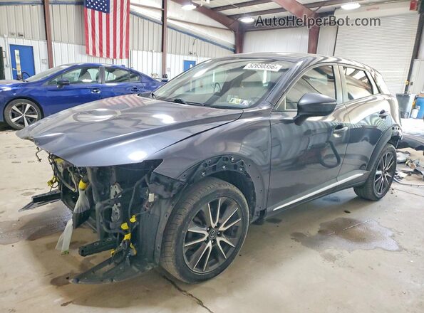 JM1DKFD72H0147227 2017 MAZDA CX-3 Gray Przód lewy