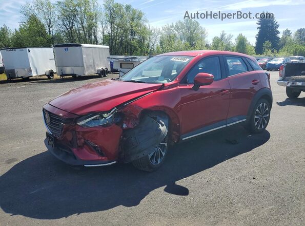 JM1DKFD72K0433750 2019 MAZDA CX-3 Красный Передняя левая четверть