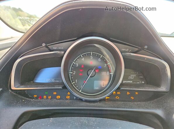 JM1DKFD73K0427892 2019 MAZDA CX-3 Blue Widok zestawu wskaźników