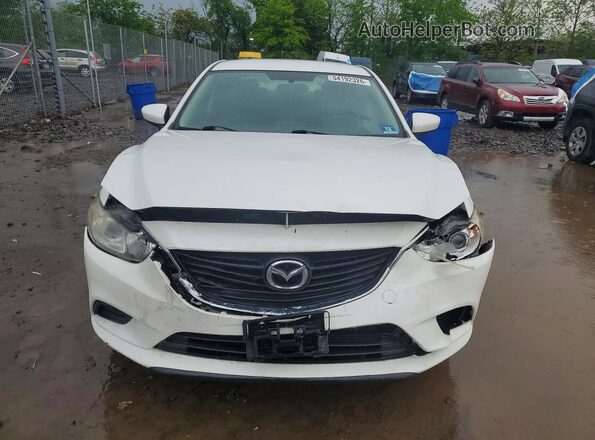 JM1GJ1U57G1477813 2016 MAZDA 6 Белый Вид спереди