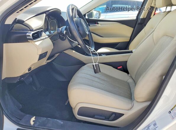 JM1GL1TY1L1514337 2020 MAZDA 6 White Widok wnętrza z przodu